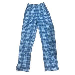 Brandy Melville Light Blue Plaid Pants